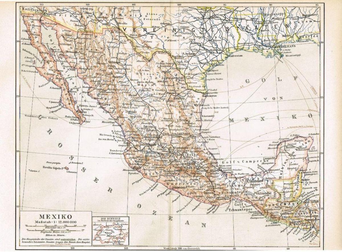 المكسيك القديمة خريطة