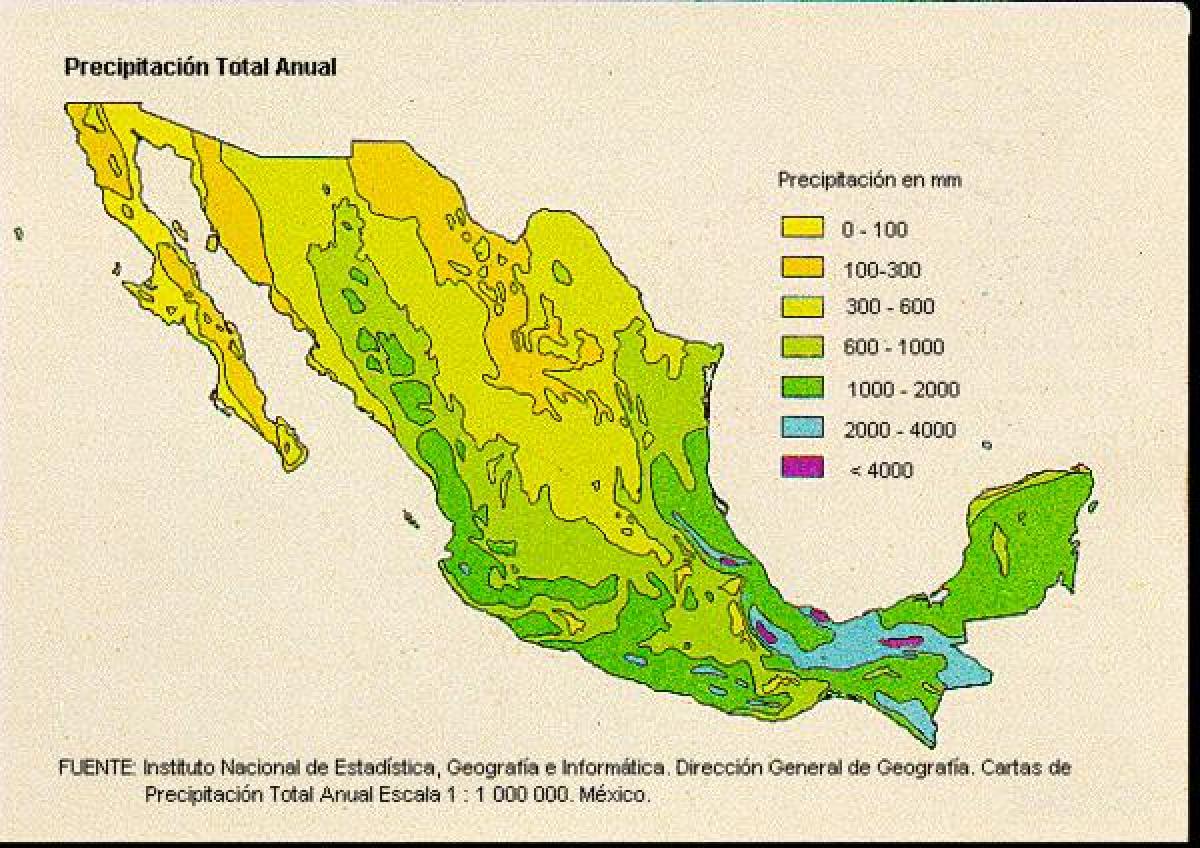 الطقس خريطة المكسيك